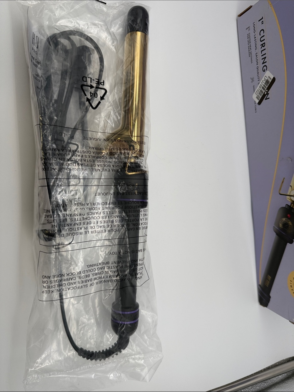 Hot Tools Pro Signature 1" Gold Curling Iron - Picture 6 of 7